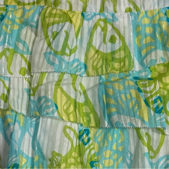 Lilly Pulitzer Arden Off the Hook strapless dress, sz 2, ruffle, party, cruise - Picture 3 of 12